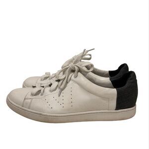 Vince Varin Leather Low-Top White Sneakers Size 9.5